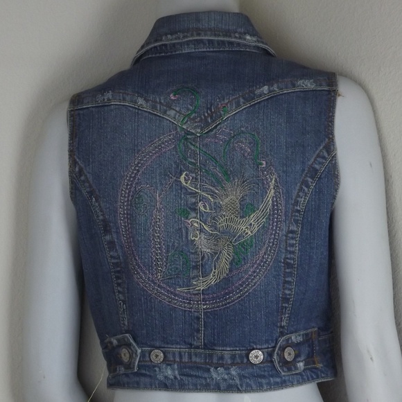 Medium Wash Blue Demin Jeans Jacket - Picture 5 of 7